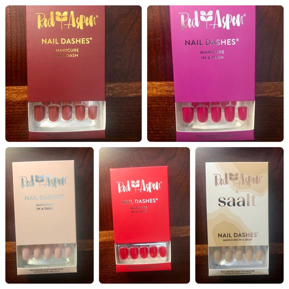 Red Aspen Press On Nail Bundle